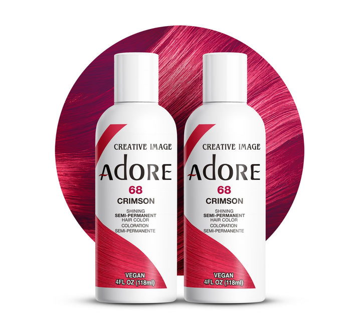 SemiPermanent Haircolor 068 Crimson 4 Ounce (118ml) (2 Pack)