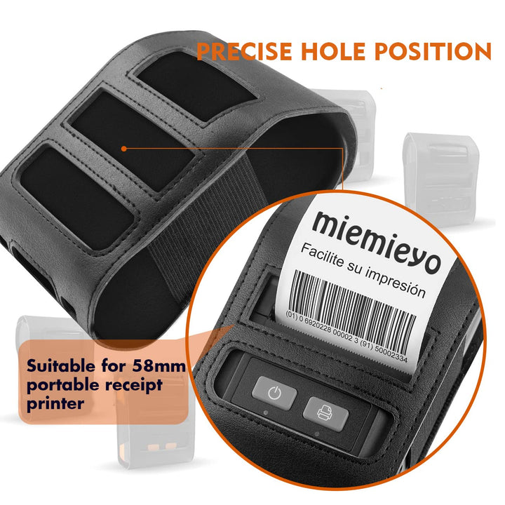 Protective Cover for Portable Receipt Printer 58mm,Protective Case for Mini Portable Thermal Receipt Printer,Protective Carrying Case for 58mm Receipt Printer