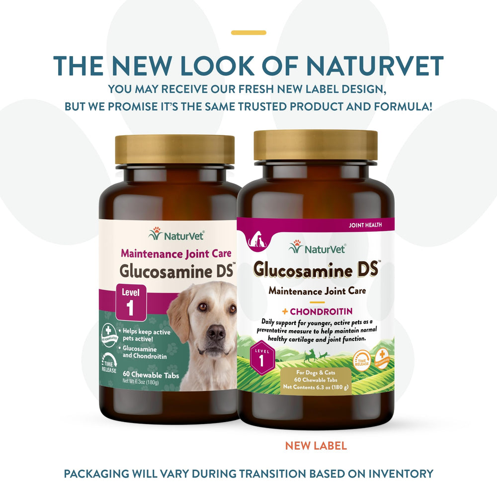 Nature Vet Glucosamine DS with Chondroitin Hip & Joint, Stage 1 (Maintenance Formula) 60 chewable tablets