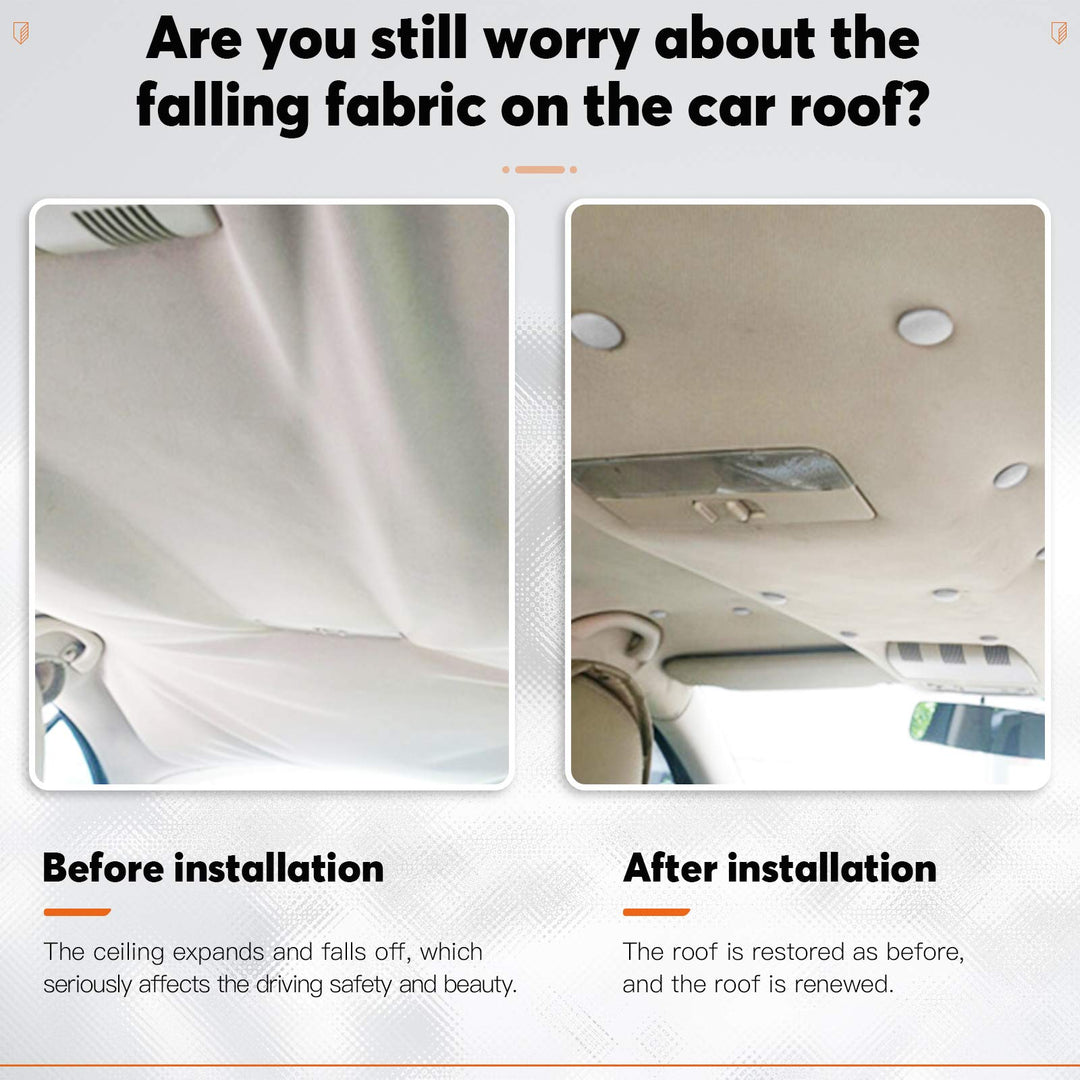 152 Pcs Headliner Repair Button Replacement Set with Roof Rivets Snap, Retaining Pin and Pushpins, Weatherstrip Interior Ceiling Cloth Fixing Screw Cap Roof Repair Buckle for All Cars (Gray)