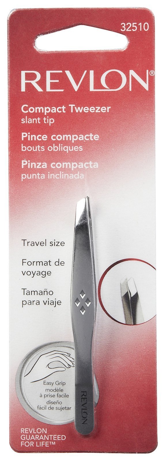 Revlon Beauty Tools Compact Tweezer with a Slanted Tip