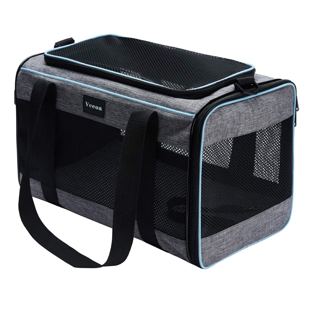 17.5x11x11 Inches Cat, Dog Carrier for Pets Up to 16 Lbs, Soft-Sided Cat Bag Animal Carriers Travel Puppy Carry As a Toy of Fabric Pet Home