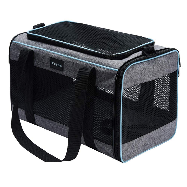 17.5x11x11 Inches Cat, Dog Carrier for Pets Up to 16 Lbs, Soft-Sided Cat Bag Animal Carriers Travel Puppy Carry As a Toy of Fabric Pet Home