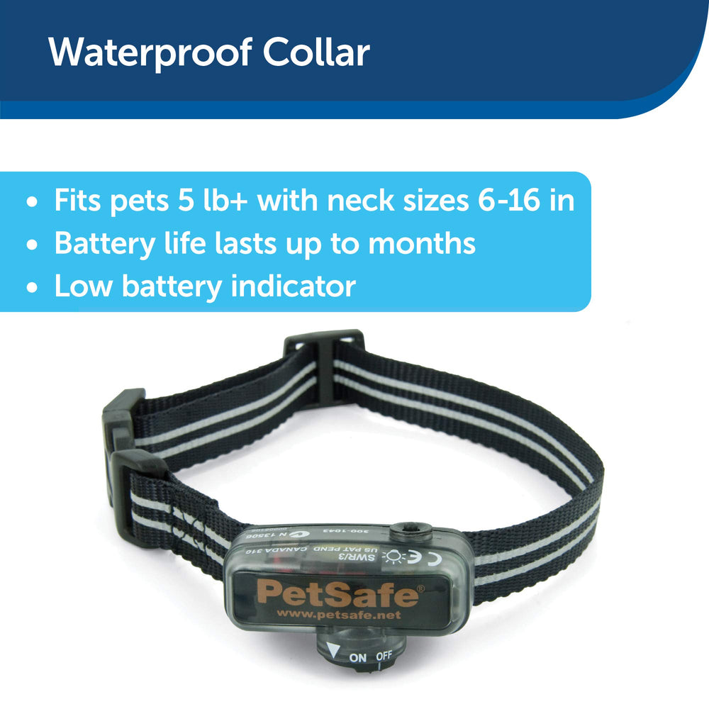 Elite Little Dog In-Ground Pet Fence Receiver Collar - for Dogs Over 5 lb - Waterproof with Tone and Static Stimulation – from The Parent Company of Invisible Fence Brand