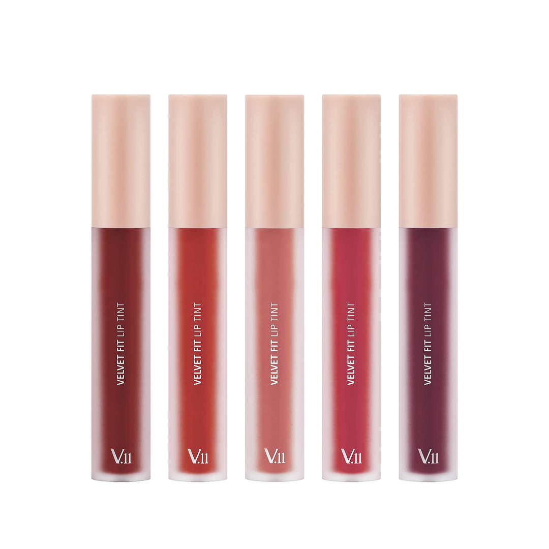 Velvet Fit Lip Tint (Blooming Red), Matte Finish, Hydrating with Hyaluronic Acid, Long Lasting, Smooth Texture, KBeauty (0.16 fl oz)