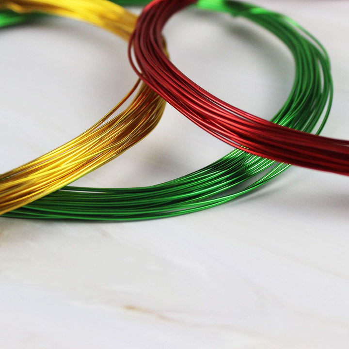 14 Rolls Colored Aluminum Craft Wire 1mm Flexible Metal Artistic Floral Jewelry Beading Wire for DIY Jewelry Craft Making, Each Roll 32.8 Feet, 14 Colors