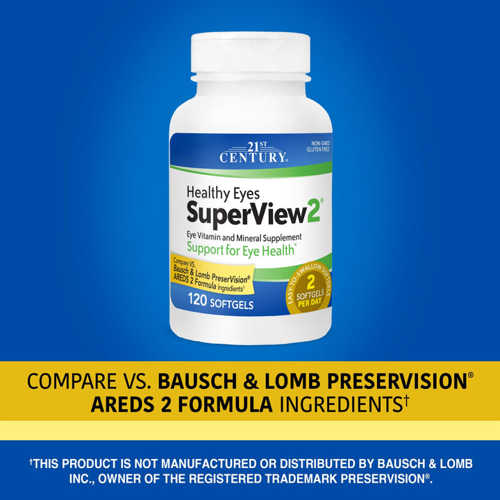 Healthy Eyes SuperView 2 Softgels, 120 Count