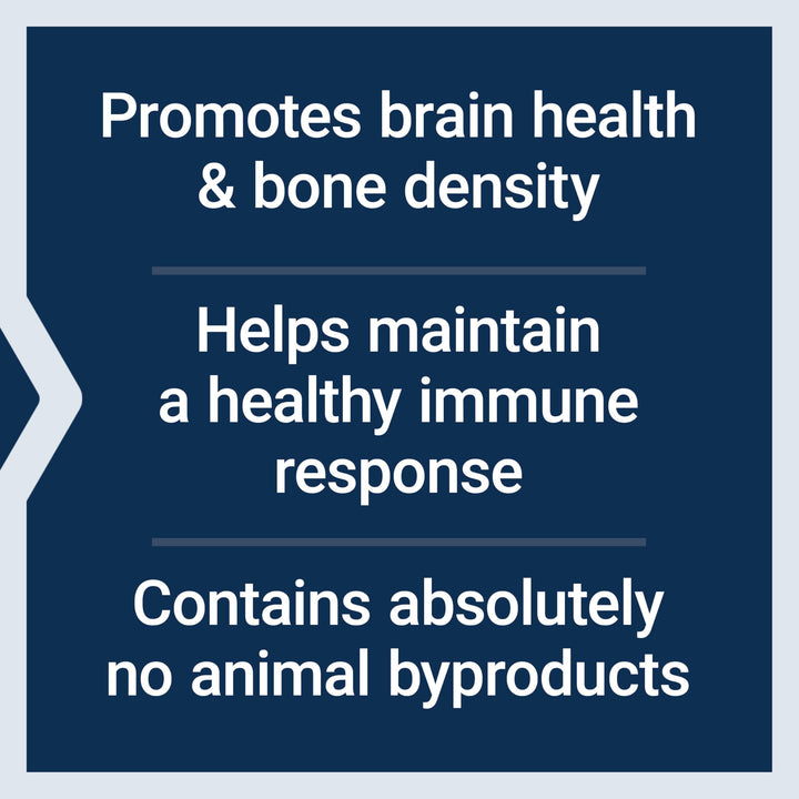 Vegan Vitamin D3, Joint/Bone Health, Immune Support, Non-GMO, Gluten Free, 60 Count