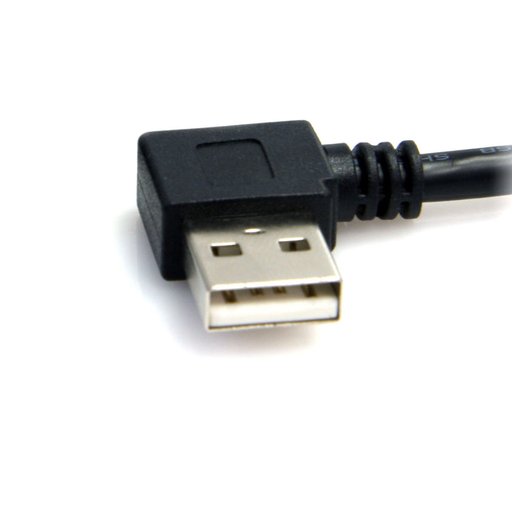 91cm (3 ft.) / 91cm A Right Angle to B Right Angle USB Cable - 0.91m Right Angle USB 2.0 - 1x USB A 1x USB B - Black (USB2HAB2RA3)
