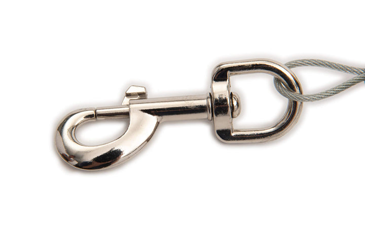 Bracket Mount and Stake Retractable Leash Tie Outs for Dogs (Stake, Medium)