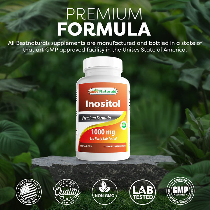 Inositol 1000mg 120 Tablets - Also Called Vitamin B8