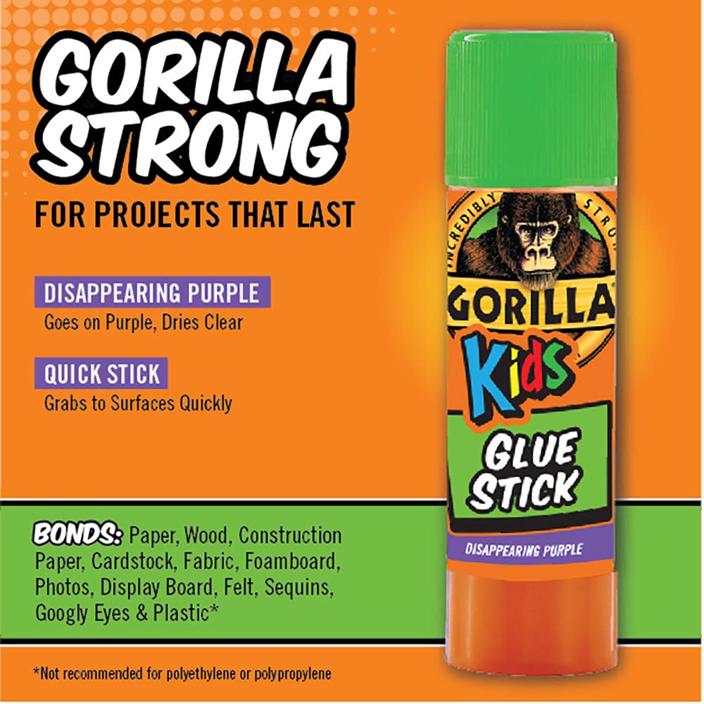 Kids Disappearing Purple Glue Sticks, Two 6 Gram Sticks, (Pack of 1)