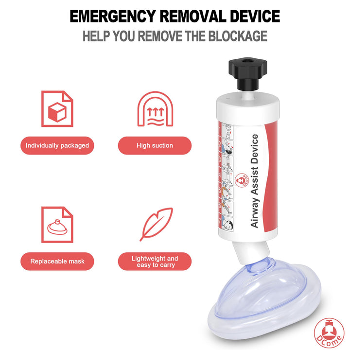 DCome 1 Pack Removal Device for Family, Portable, Safe and Effective to Remove Fluids & Clogged Obstruction, Easy to Use