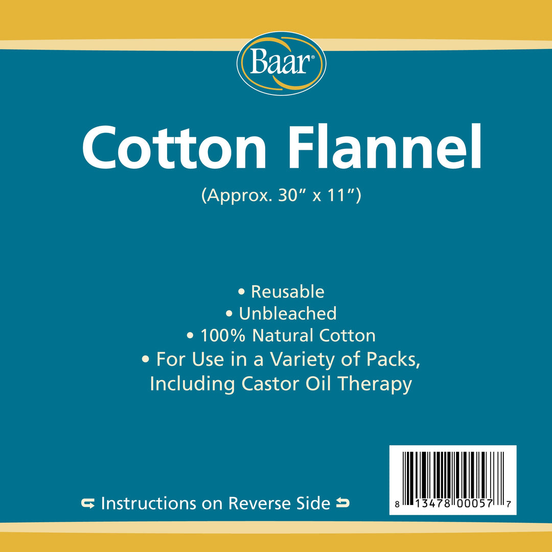 Cotton Flannel Castor Oil Pack