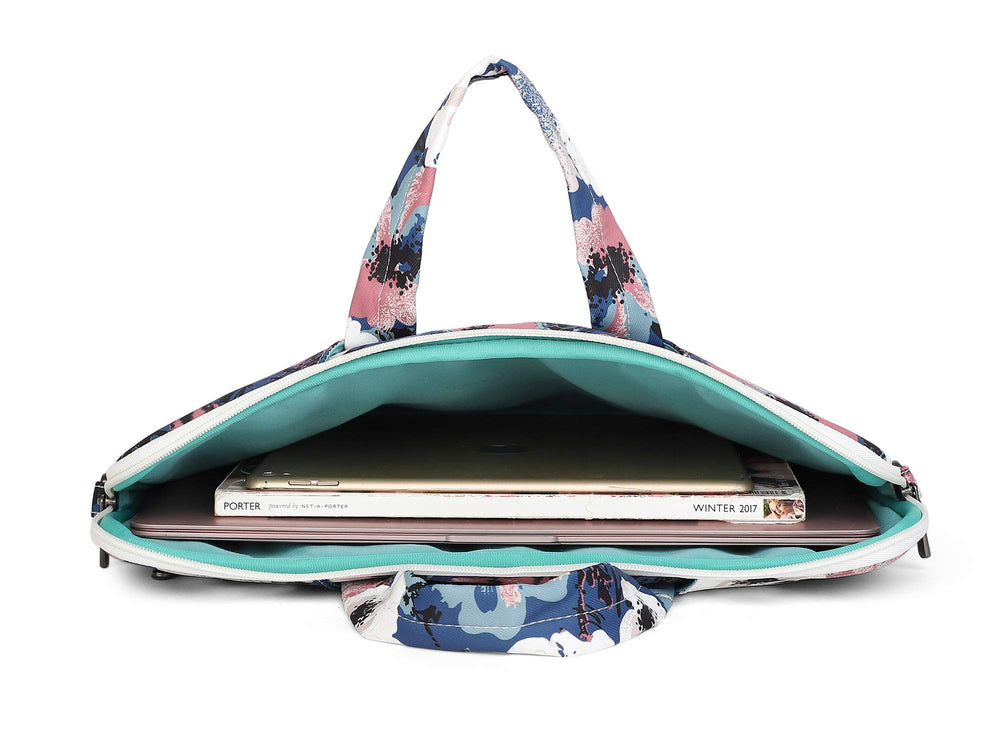 Camellia Water Resistant Laptop Shoulder Messenger Bag Case Sleeve for MacBook Pro 16 inch,15.6 inch and 15 inch-16 inch Laptop