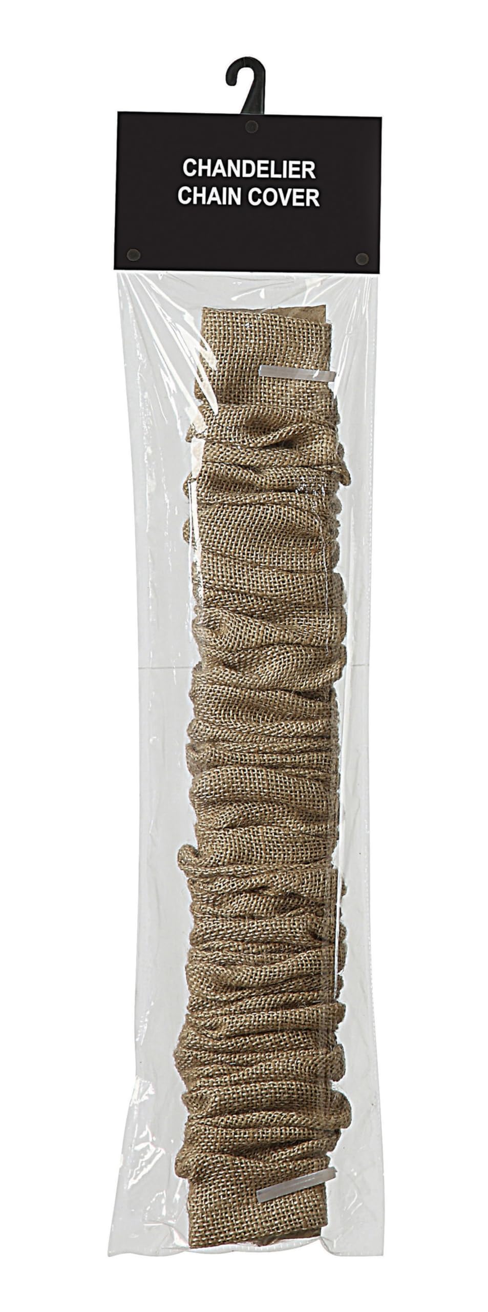 Cream Chandelier Cord Cover, Bleached Jute, 6'