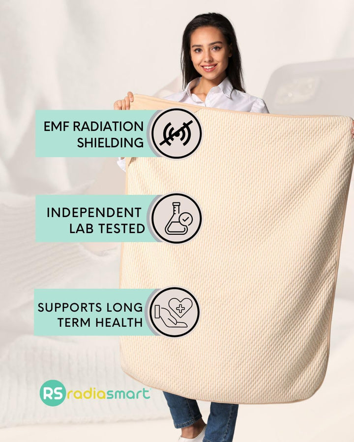 ® Large Protective Belly Pregnancy Baby Blanket, Organic, 5G Blocking, EMF Blanket, 43x35, 110cmx90cm