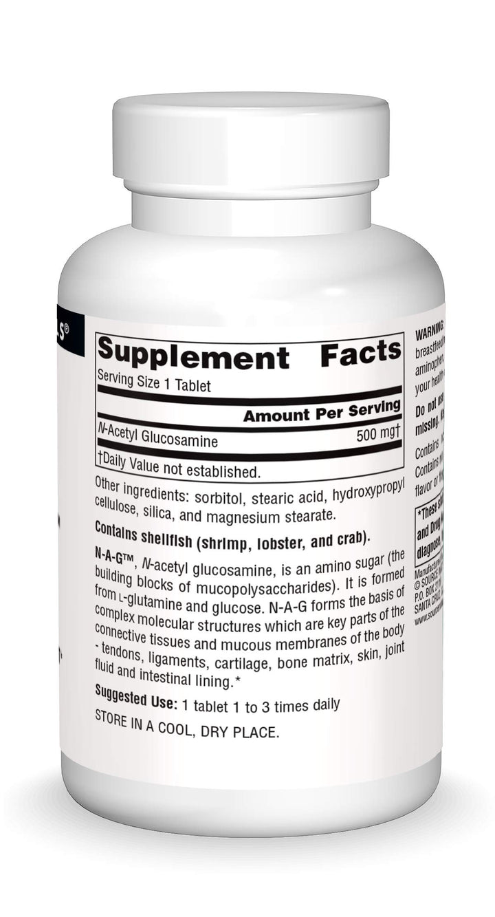 N-A-G 500 mg N-Acetyl Glucosamine for Connective Tissue Support* - 120 Tablets