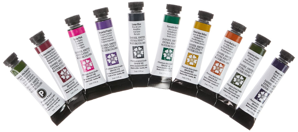 Watercolor, 5ml tubes, Jean Haines Master Artist Set 10 Watercolor Tubes (total 10 pieces) 285610223, 0.17 Fl Oz (Pack of 10)