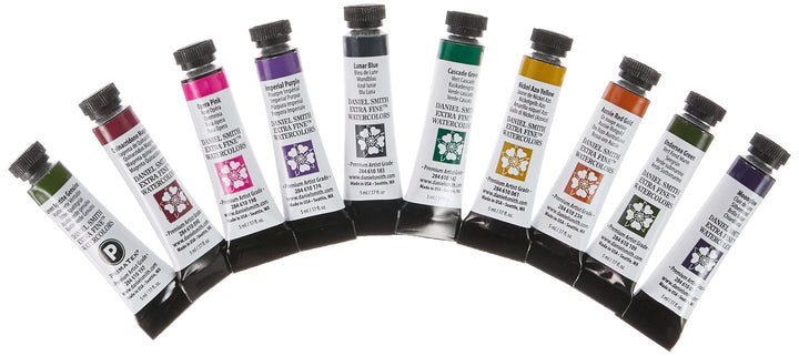 Watercolor, 5ml tubes, Jean Haines Master Artist Set 10 Watercolor Tubes (total 10 pieces) 285610223, 0.17 Fl Oz (Pack of 10)