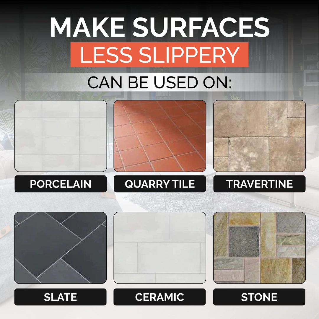 Stone Grip Industrial (Quart) Non-Slip Floor Treatment for Tile and Stone to Prevent Slippery Floors. Indoor/Outdoor, Residential/Commercial, Works in Minutes for Increased Traction