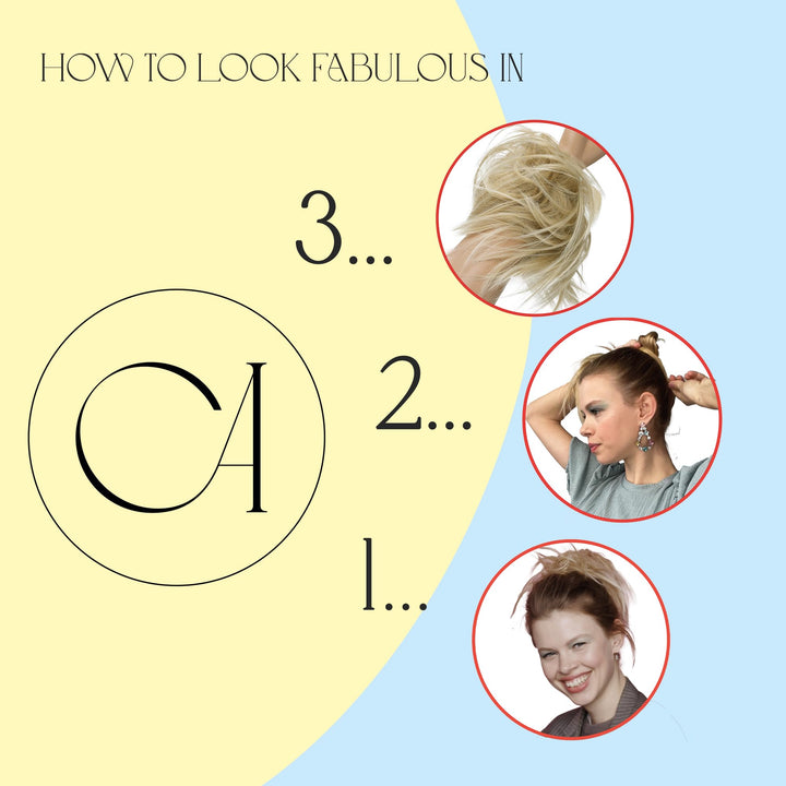 Dark Brown # 2T33 G7F: Prettyshop Hairpiece Hair Rubber Scrunchie Scrunchy Updos Voluminous Wavy Messy Bun Dark Brown # 2T33 G7F
