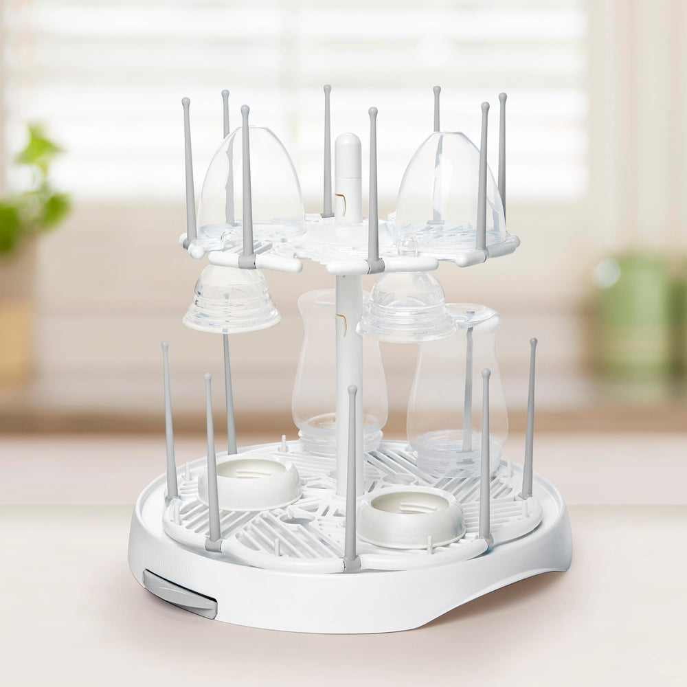 ® High Capacity Drying Rack for Baby Bottles and Accessories, White