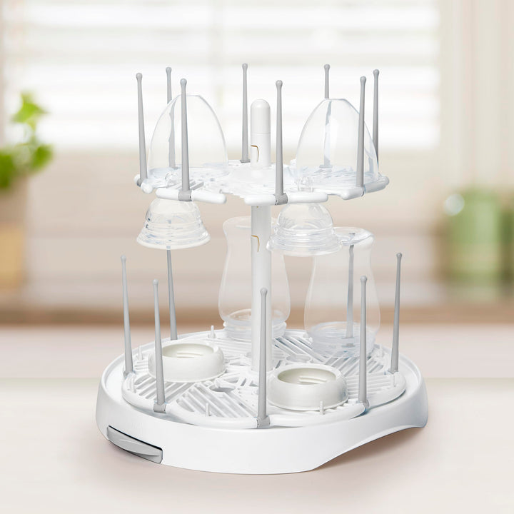® High Capacity Drying Rack for Baby Bottles and Accessories, White