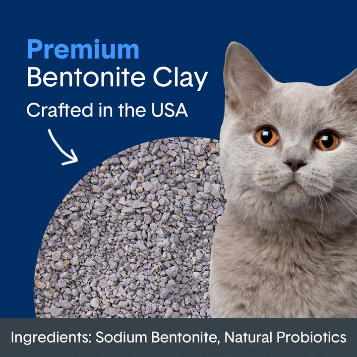Boxie® Probiotic Cat Litter 40 Day Natural Odor Control, 16lb Clumping Kitty Litter (Clay)