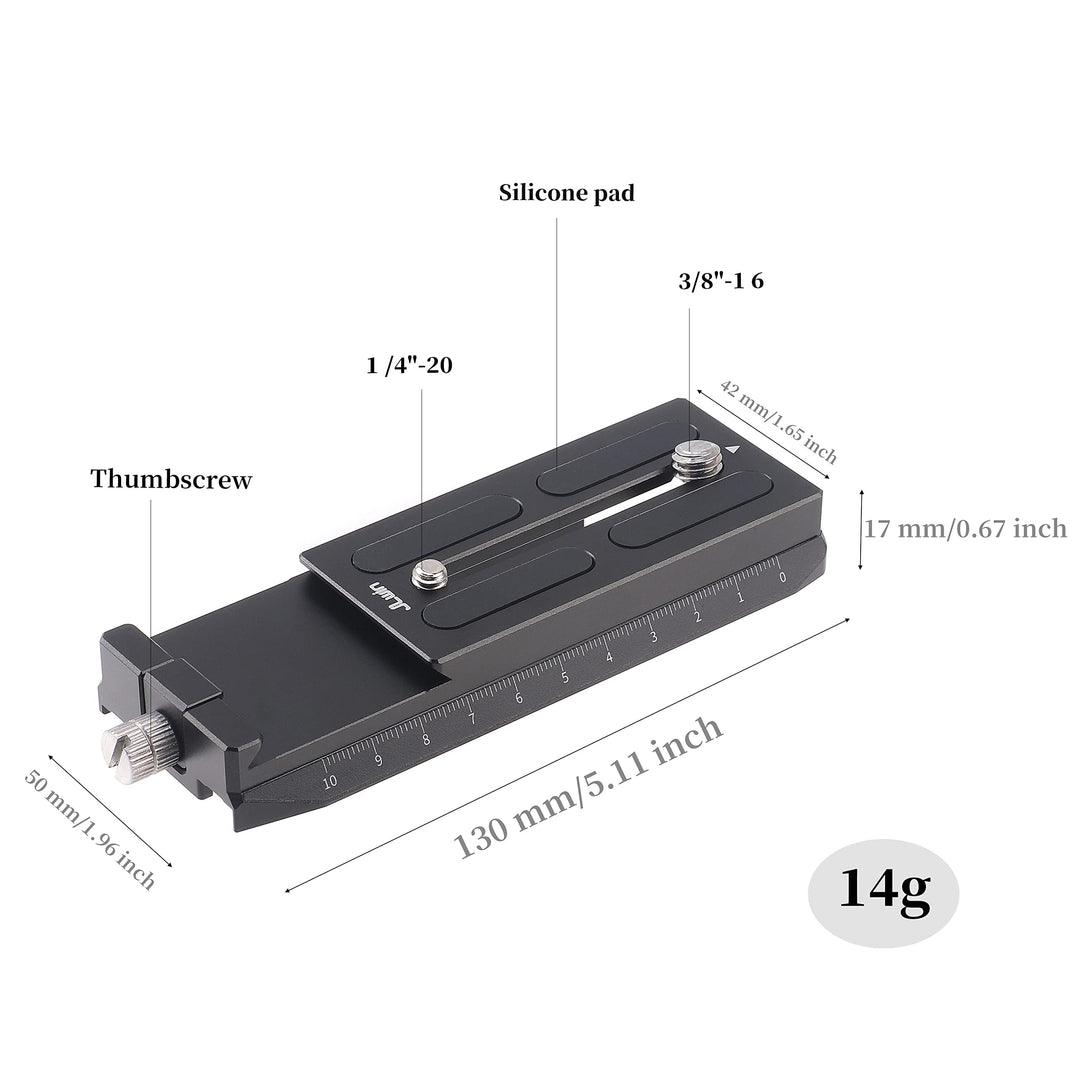 Lower Quick Release Baseplate QR Plate for DJI Ronin RS2 RSC2 RS3 Pro Gimbal Stabilizer Arca-Swiss Standard Camera Tripod Ballhead (Lower Version)