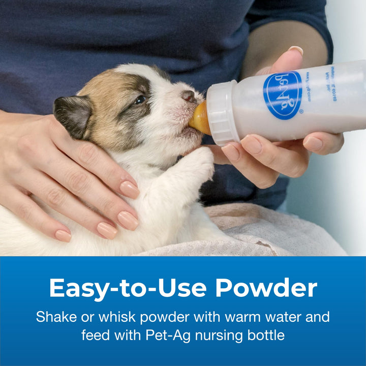 Pet-Ag PetLac Powder for Puppies - 10.5 oz - Puppy Milk Replacement Powder for Puppies Newborn to Six Weeks Old - Easy to Digest