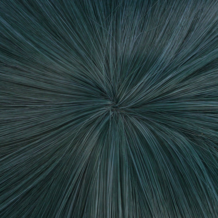 Hair Cap+Anime Cosplay Wig Dark Green Long Straight Synthetic Hair With Bow Wigs, Long Green Wig For Anime Cosplay Women, Colored Wigs Pelucas De Colores For Halloween Costume Party