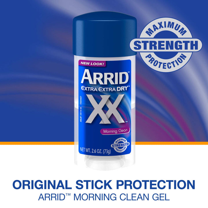 Extra Dry Anti-Perspirant & Deodorant, Clear Gel, Morning Clean, 2.6 oz (73 g) (Pack of 6)