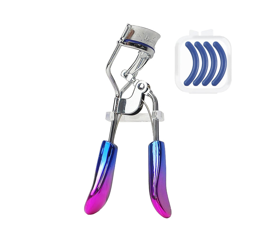 Eyelash Curler for Perfect Lashes with 3 Eyelash Curler Replacement Pads Natural and Long Lasting Eyelash Curler Beauty Makeup Tool for Women and Girl, Multi-colored