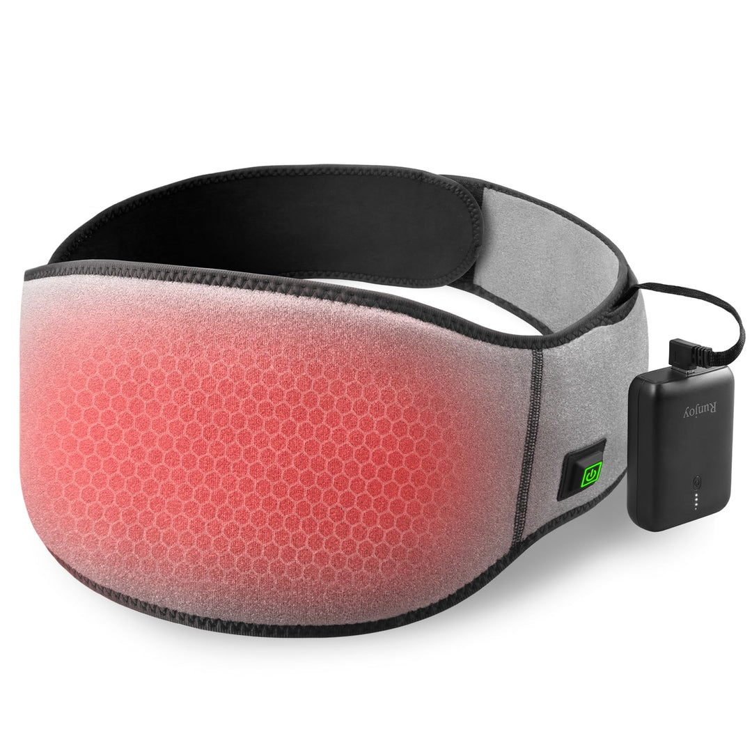 Portable Heating Pad, Cordless and Rechargeable Heating Pad with 10000mAh Battery, 3 Heat Settings, Fast Heating and Adjustable Strap for Back Pain, Cramps, Neck and Shoulders