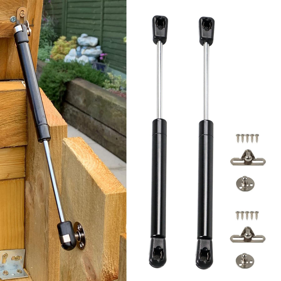 2 Pcs Gas Struts 10 Inch 45 lbs Prop Shock Lift Springs Rod Struts for Trap Door Truck Toolbox Lid Toy Box Hinges Hydraulic Spring