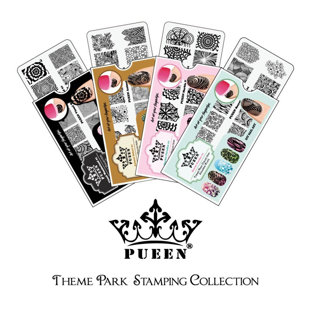 Nail Art Stamping Plate - Animal Safari 01 - Theme Park Collection 125x65mm Unique Nailart Polish Stamping Manicure Image Plates Accessories Kit - BH000713