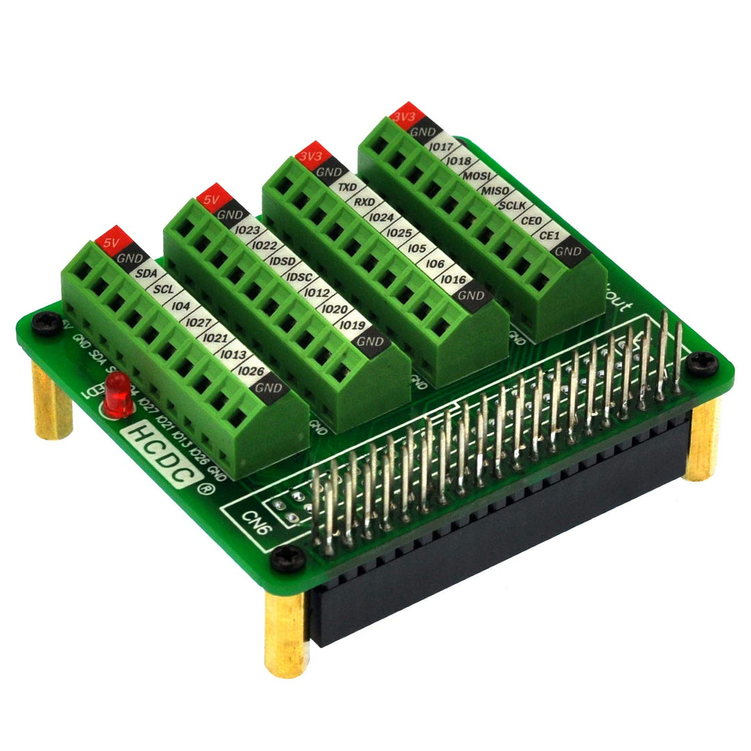 RPi GPIO Terminal Block Breakout Board HAT, for Raspberry Pi