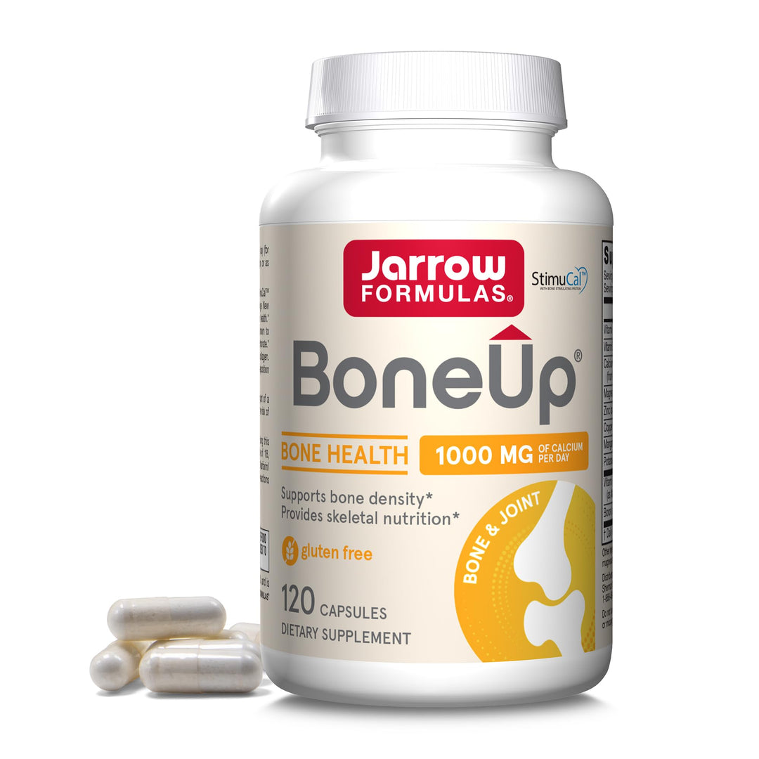 Bone Up for Bone Density and Skeletal Nutrition, Includes D3, K2 (as MK-7), and Calcium, 120 Capsules Vitamin D3, K2 Supplements, Up to a 20-Day Supply