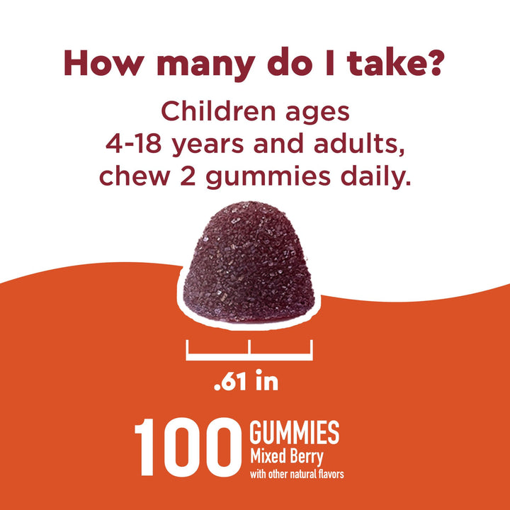 Wellblends Immune & Superfood, Elderberry Gummies with Acerola Cherry Extract, Plus Vitamin C + Vitamin D, Immune Support Supplement, 100 Gummy Vitamins