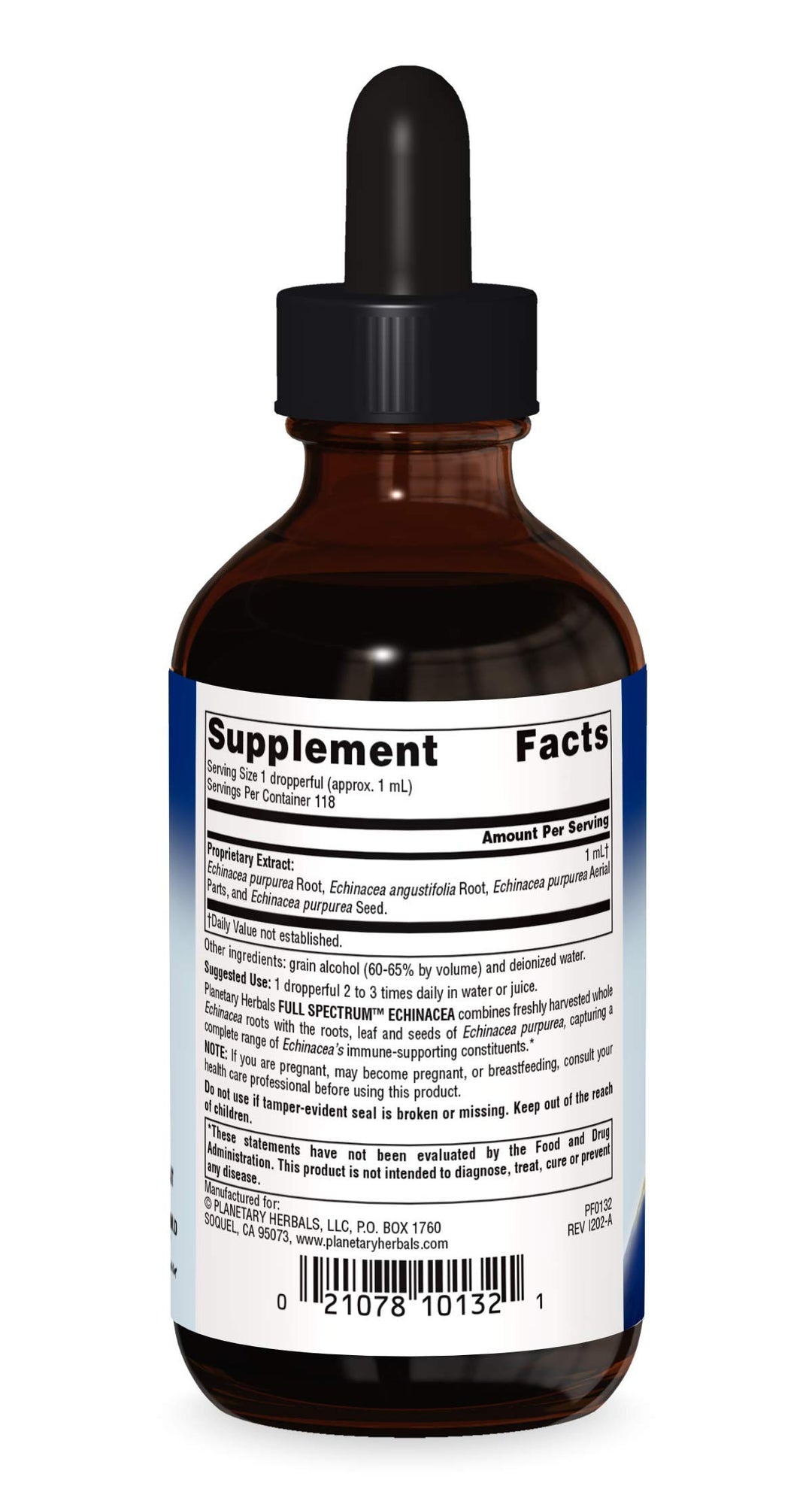 Echinacea 1 ml For Immune System Support - 4 oz