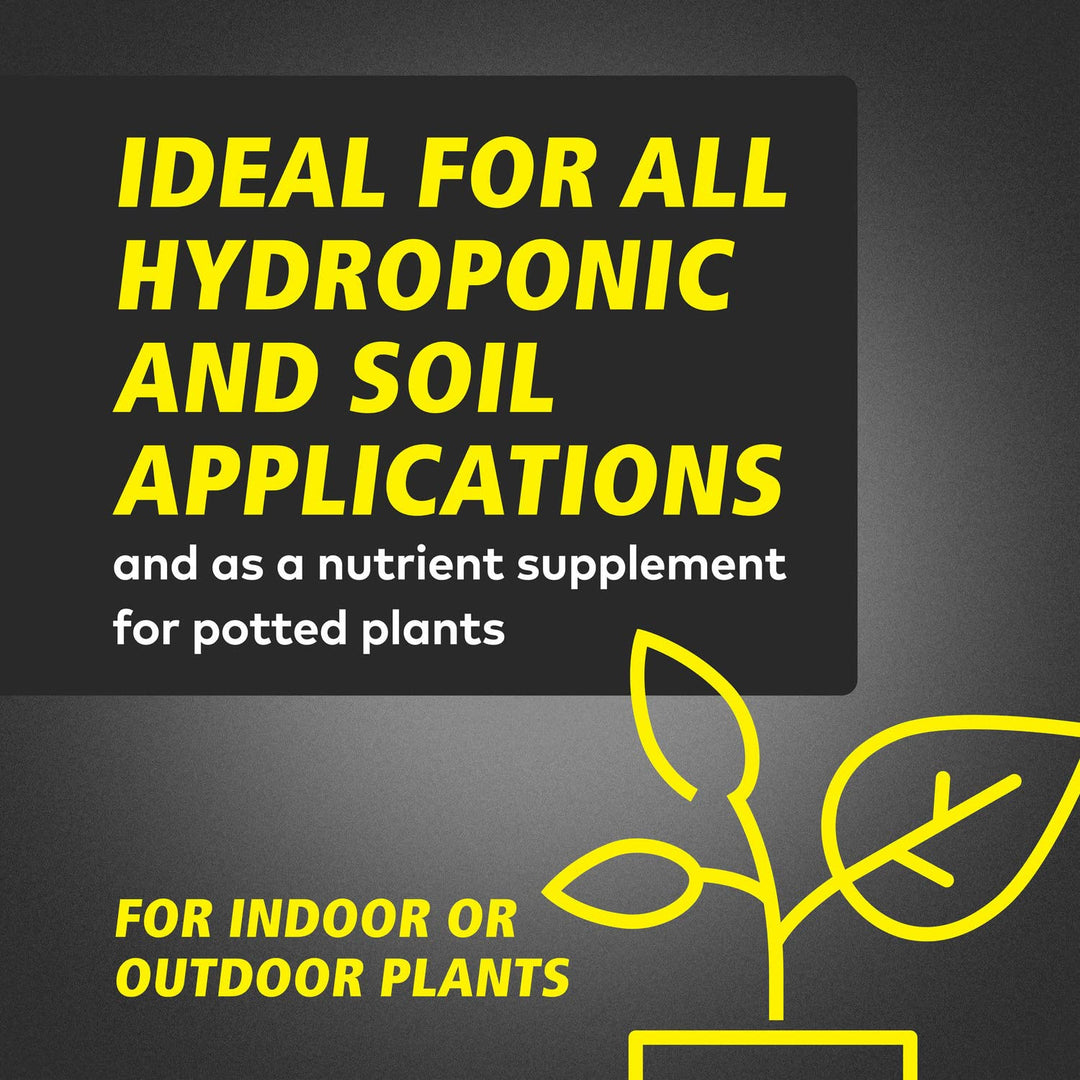 FloraSeries Hydroponic Nutrient Fertilizer System with FloraMicro, FloraBloom and FloraGro, 1 pt.
