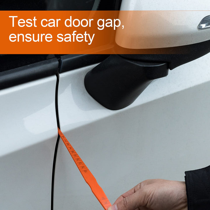 4 Pack Plastic Car Door Panel Gap Alignment Gauge Measuring Tool, Taper Feeler for Auto Car Vehicle-Orange Red