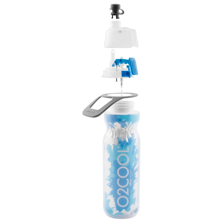 Mist 'N Sip Misting Water Bottle 2-in-1 Mist And Sip Function With No Leak Pull Top Spout Sports Water Bottle Reusable Water Bottle - 20 oz (Flamingo)