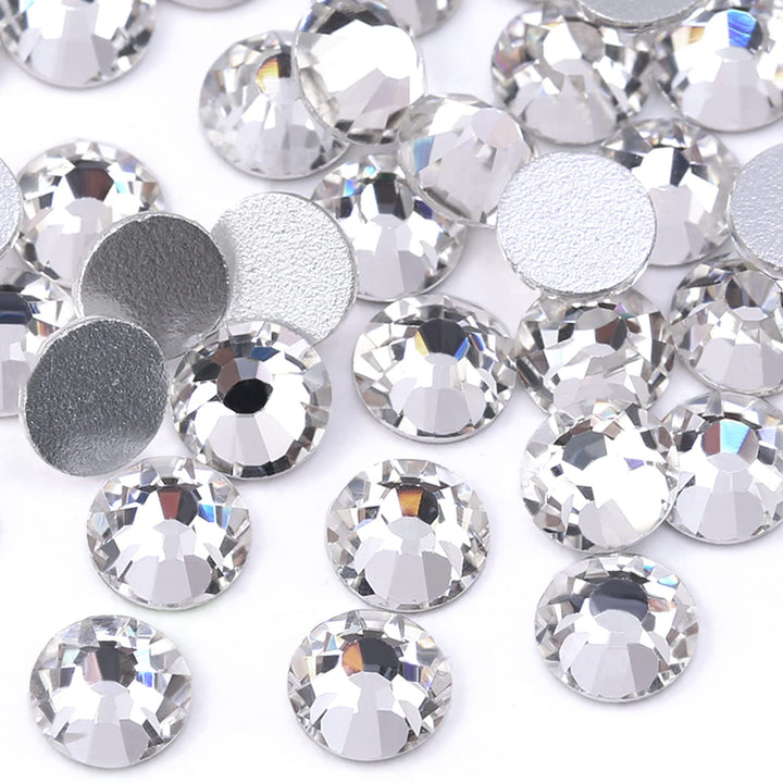 1440 Pieces SS4 Flatback Rhinestones, 1.5MM Flatback Crystal Clear Rhinestones for Craft Nails Dance Costumes, Non Hotfix Rhinestones