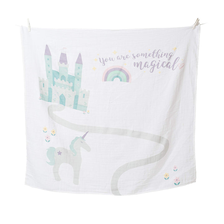 Baby’s First Year Milestone Blanket and Card Set | 40in x 40in (Something Magical)
