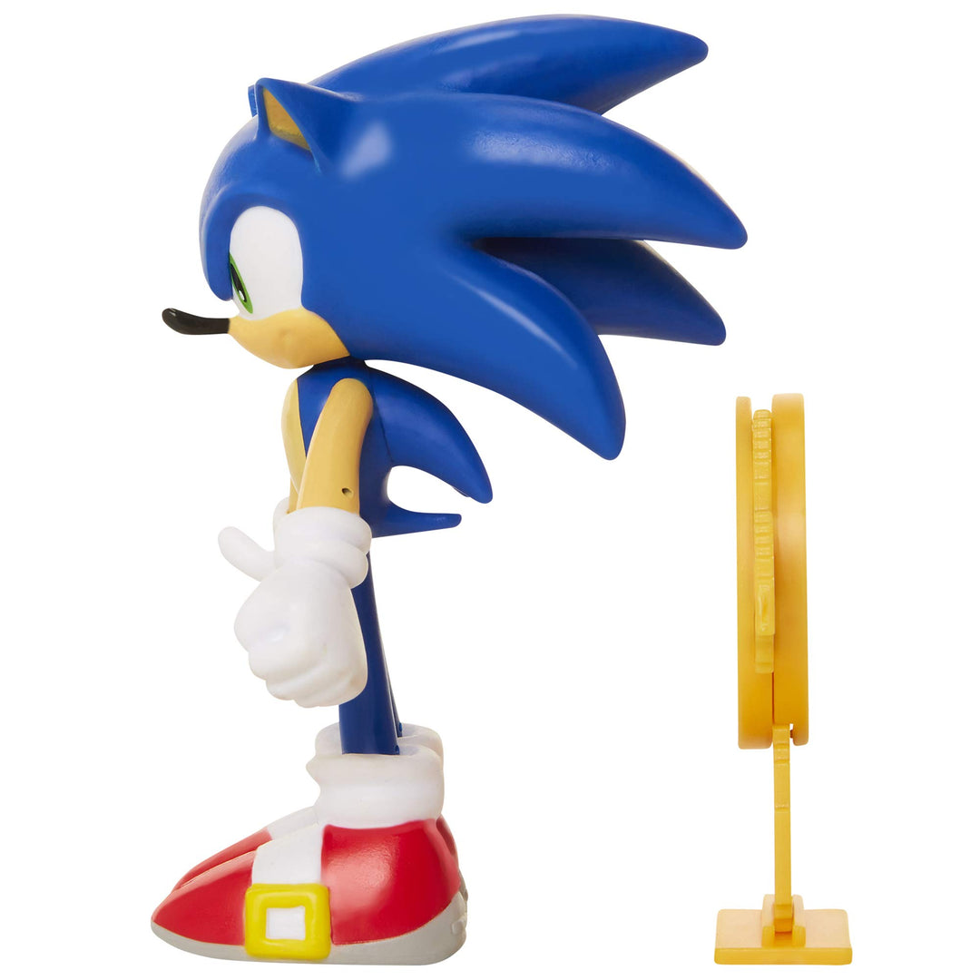 Collectible Sonic 4 Bendable Flexible Action Figure with Bendable Limbs & Spinable Friend Disk Accessory Perfect for Kids & Collectors Alike for Ages 3+