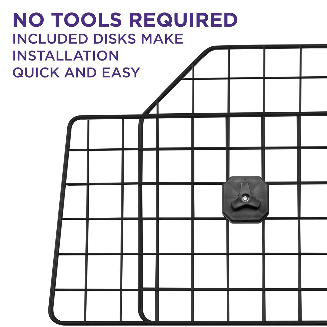 Dog Car Barrier for SUV's, Cars, Vehicles, & Trucks, Adjustable Large Pet Divider, Heavy-Duty Wire Mesh- Universal Fit