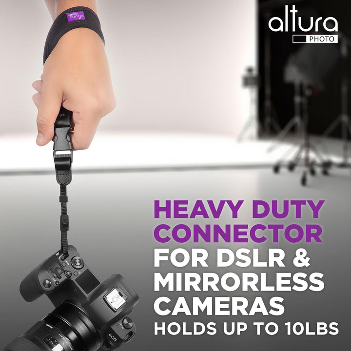 Camera Wrist Strap - Rapid Fire Secure Camera Sling Strap, Camera Straps for Photographers Compatible W/DSLR & Mirrorless - Camera Hand Strap W/Quick Release Camera Strap Dual System