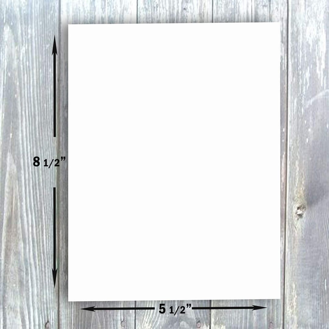 Bright White Cardstock Cards: 100-Pack 5 1/2 x 8 1/2 (Half Sheet Size) Printable Blank Cards Set| 80lb Cover| Make Your Own Invitation/Greeting Cards (100 Pack) Bright